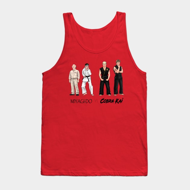 Miyagi-Do VS Cobra Kai Tank Top by PreservedDragons